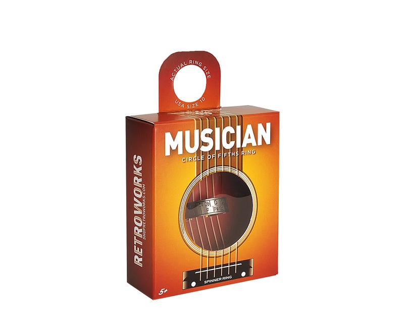 Retroworks Musicians Transposition Spinner Ring - US Size 10 - Image 2